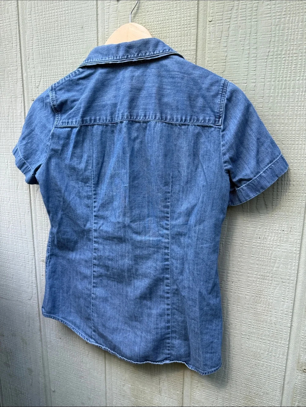 J.Crew Denim Short Sleeve Button-Up Shirt